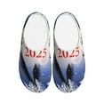 Coaee Gold Glitter Shining In Light With 2025 for Mens Slippers Indoor