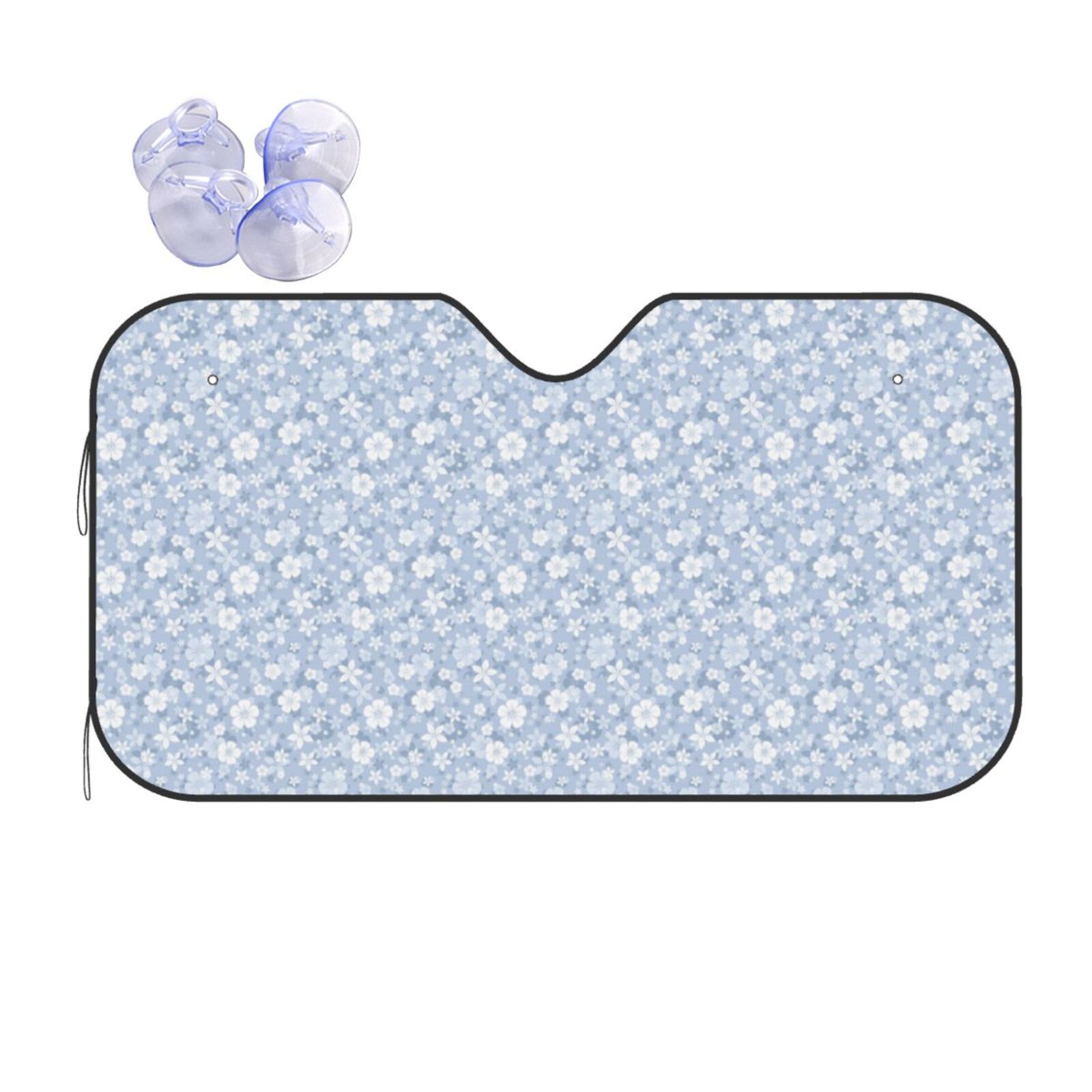 Waffle Dessert Pattern Print Car Sun Shade