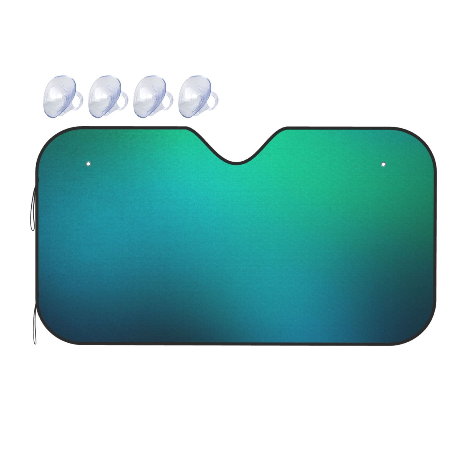 Fire Colors and Turquoise Orange Car Sun Shade 55