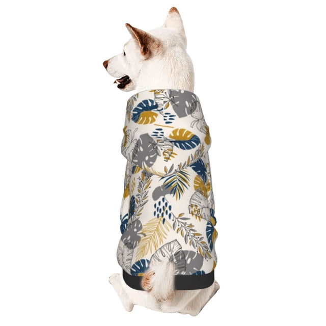 Coaee Hawaiian Style for Winter Dog Hoodie Warm Small Dog Sweatshirts