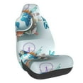 Coaee Let's go Travel Around the World for Front Car Seat Covers