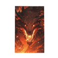 Coaee Magma Fire Black Dragon for Waffle Towels Dish Towels for Kitchen