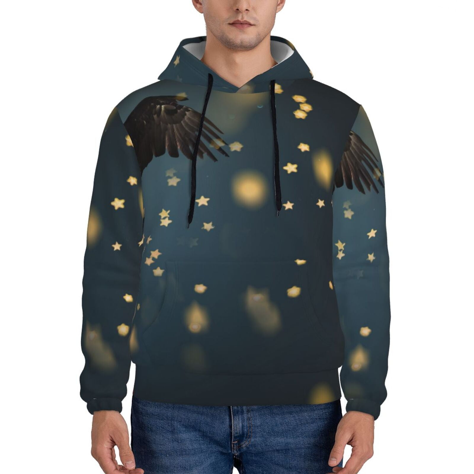 Roman Eagle Print Sweatshirt - Unisex Pullover, Regular Fit, 80% Cotton 20% Polyester