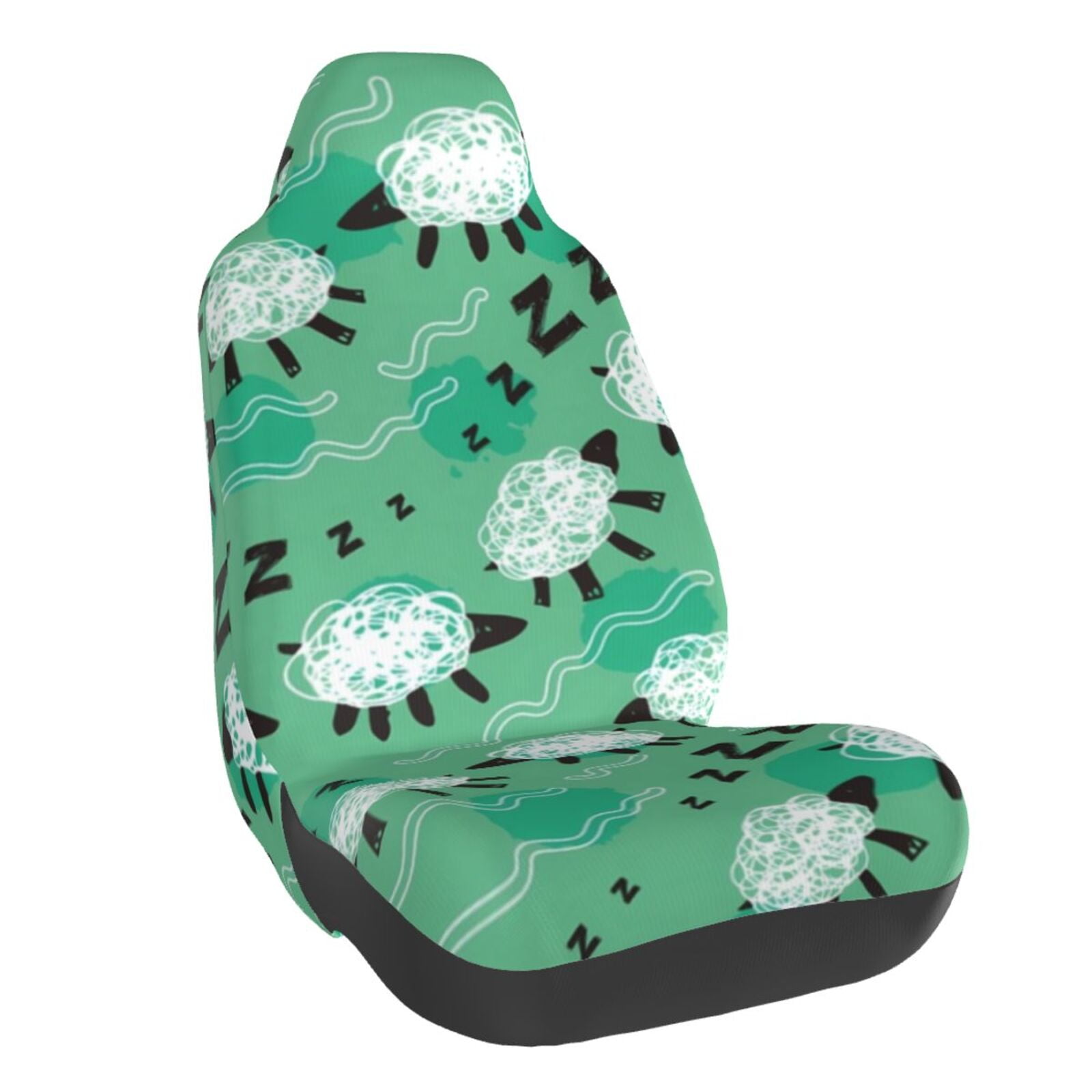 Coaee Sheep Zzz for Front Car Seat Covers Automotive Seat Covers for