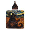 Coaee Starry Night Cat Guitarist A for Newborn Receiving Blanket