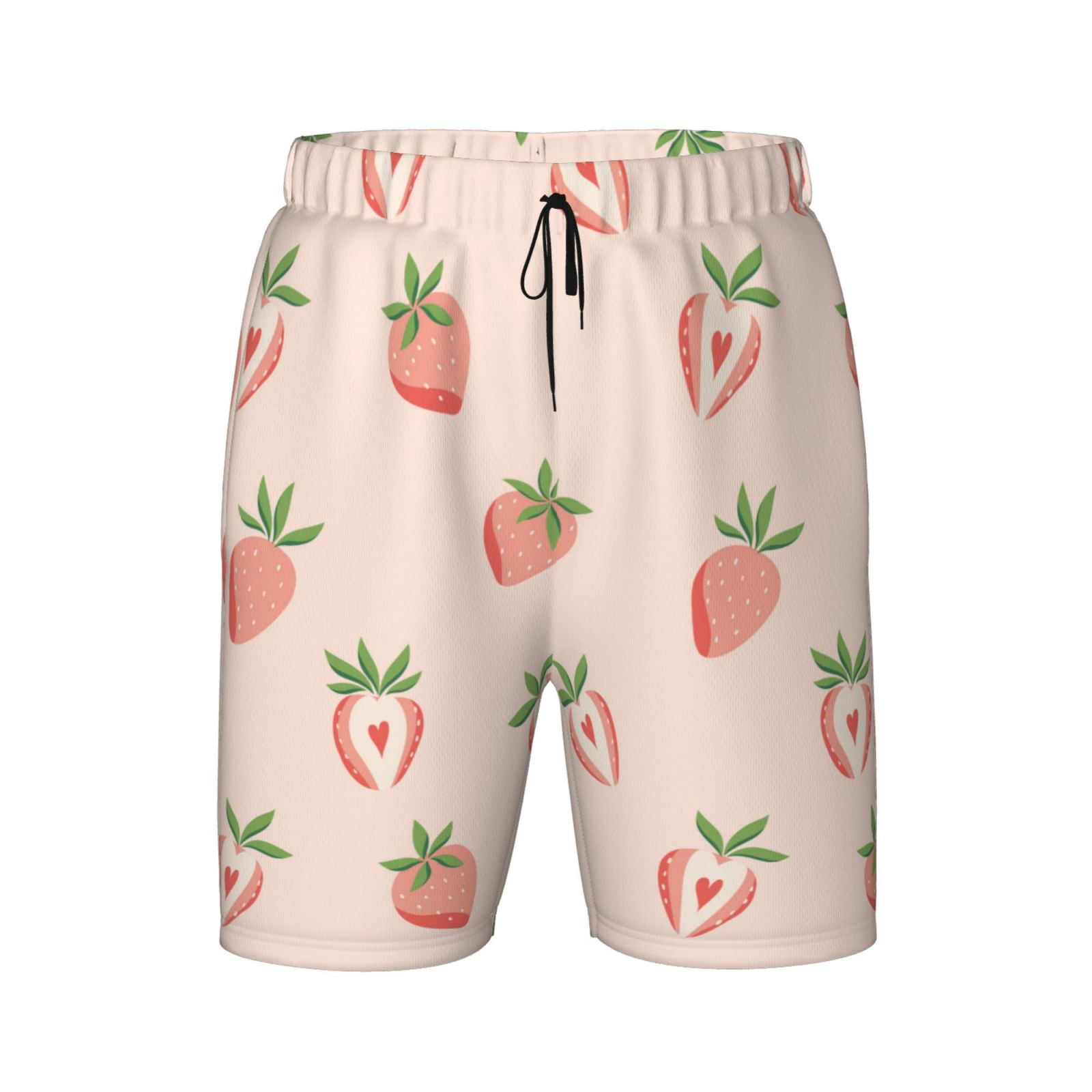 Pantaloncini Uomo Happy Socks, Modello Strawberry Trunk. Biancheria Intima Alla Moda, Colorata E Divertente.