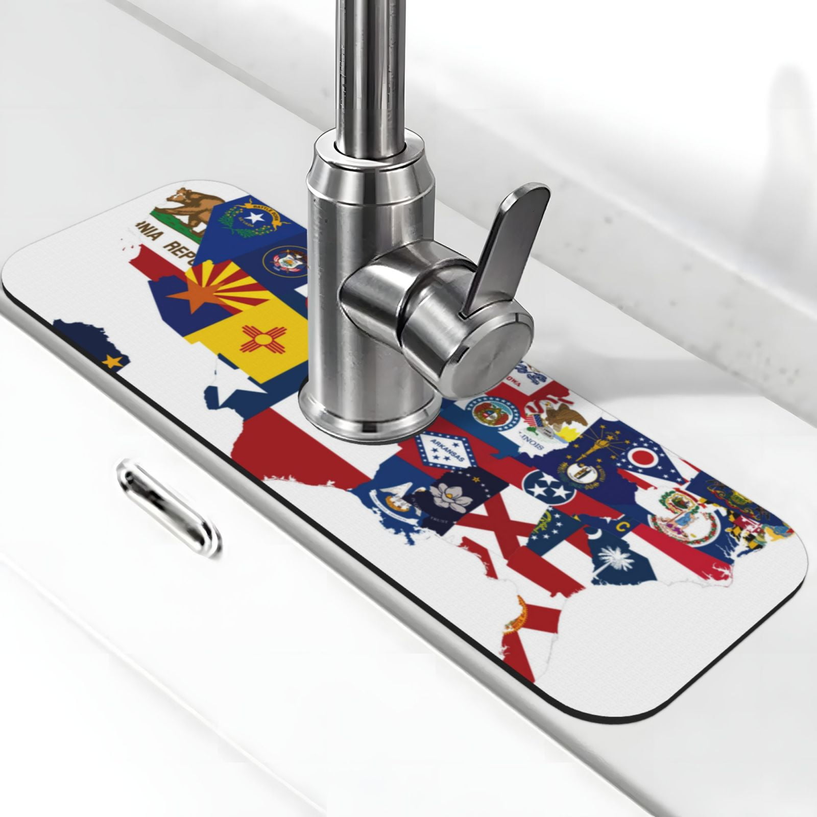Coaee The Map Of United States for Kitchen Sink Splash Guard Sink