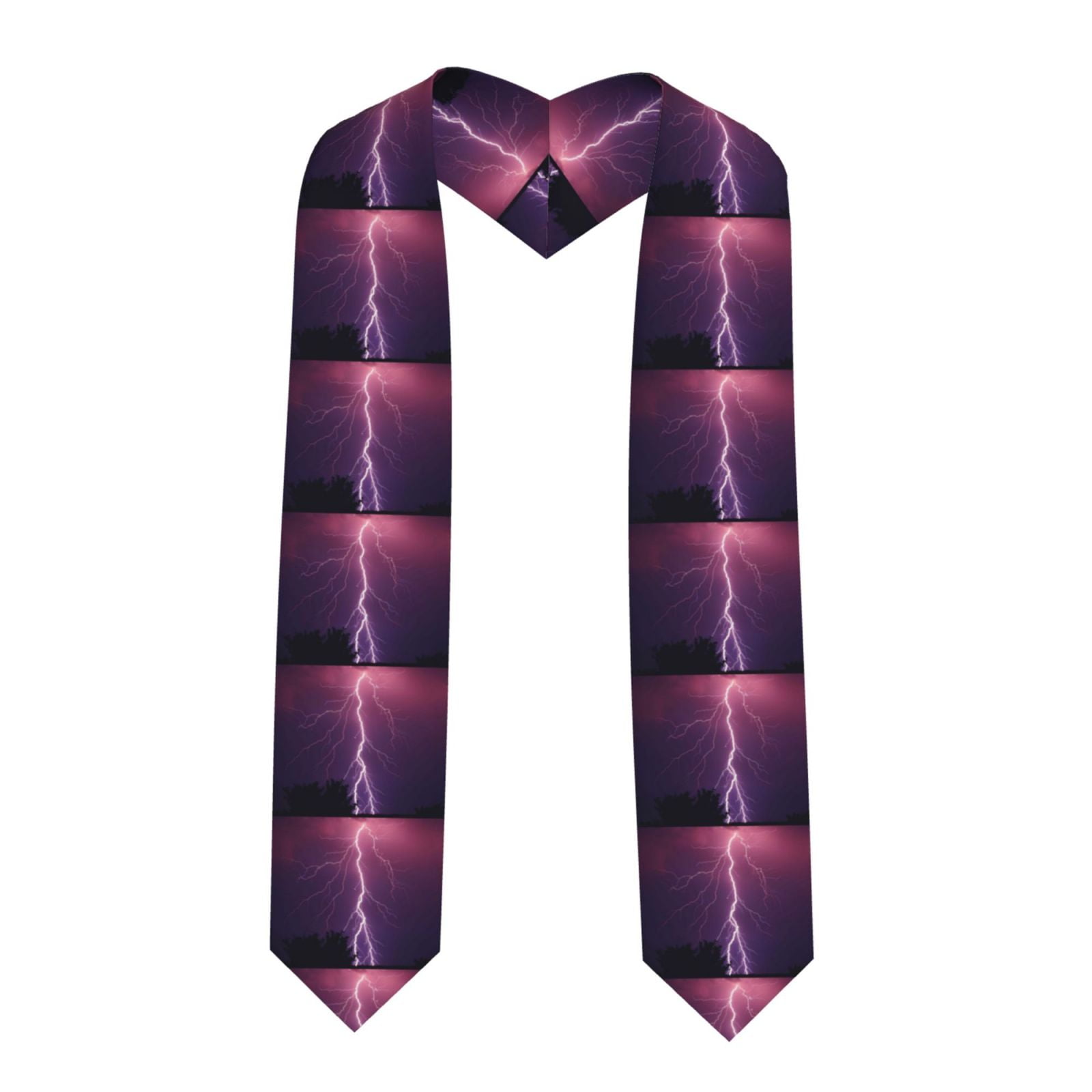 Coaee Thunderstorm Violet Purple Graduation Stole, Unisex, 72