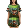 Coaee Tree Frog for Women's 2 Piece Pajama Sets Ladies Pjs Sets with