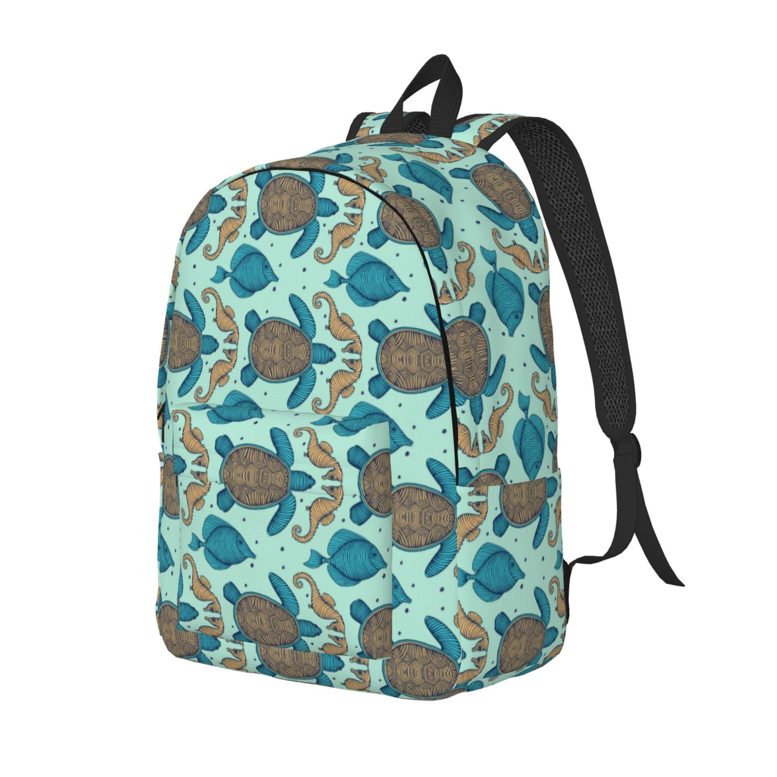 Coaee Turtles And Seahorses for Canvas Backpack for Hiking, Camping ...