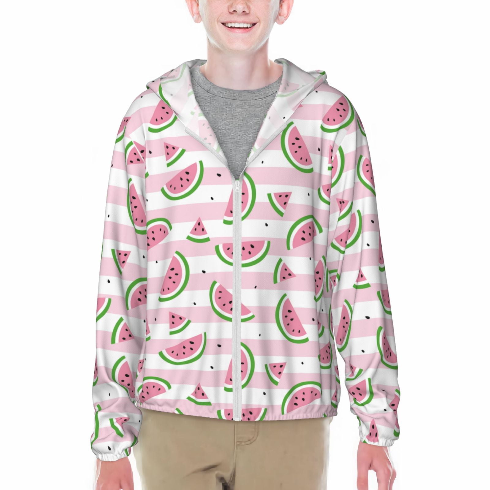 Coaee Watermelon Print Teen's UPF 50+ Sun Protection Outdoor ...