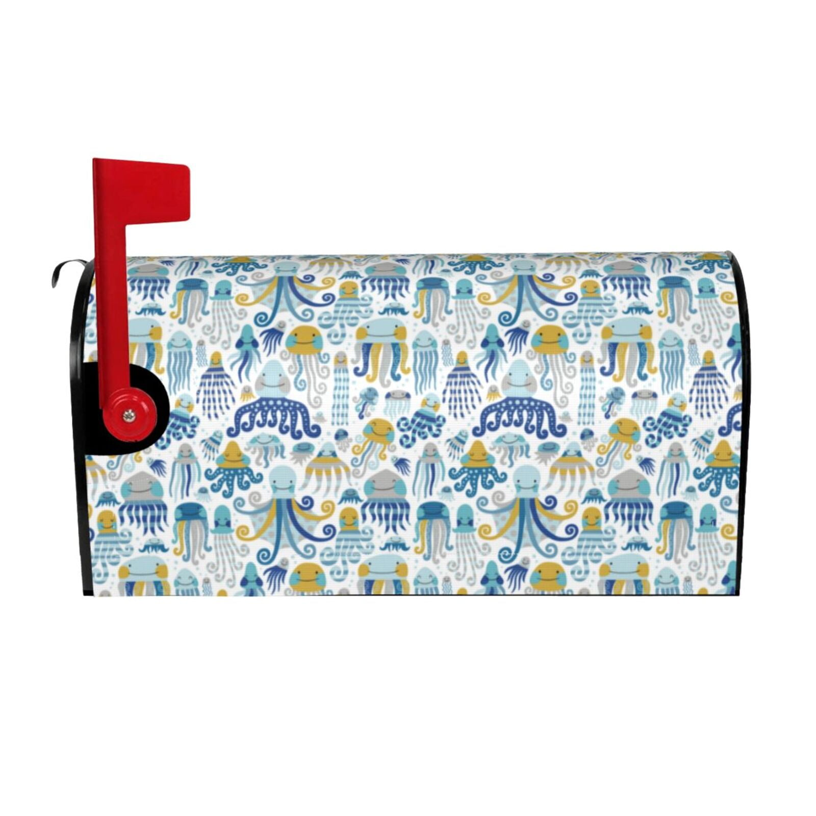 Vintage Octopus Mailbox Cover – Magnetic Waterproof Wrap, Nautical Decor, Fits Standard Mailboxes 21x18 Inch - View #3