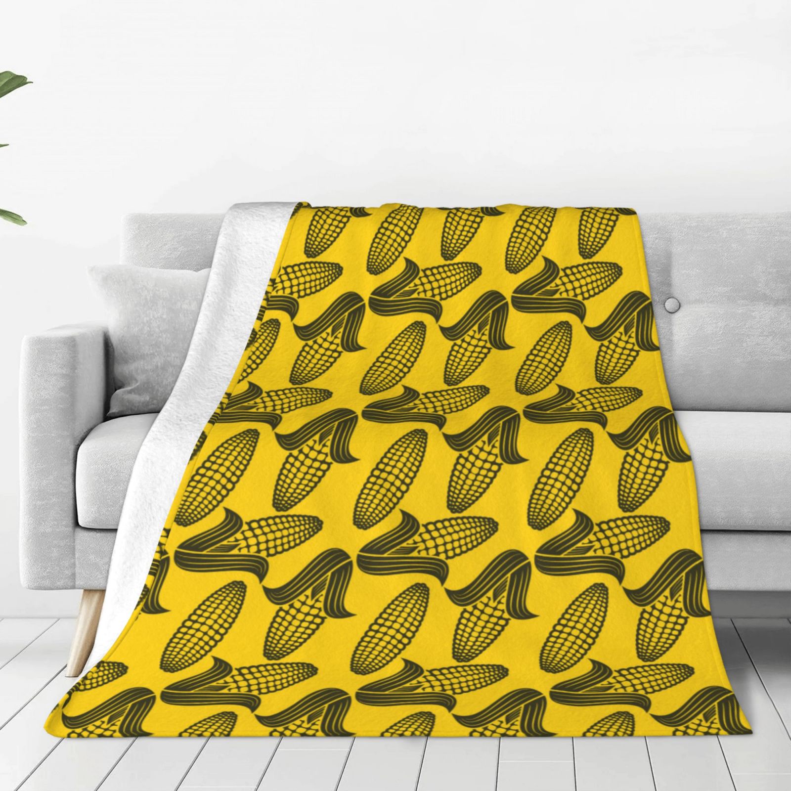Coaee yellow Corn for UltraSoft Micro Fleece Blanket Throw Blanket