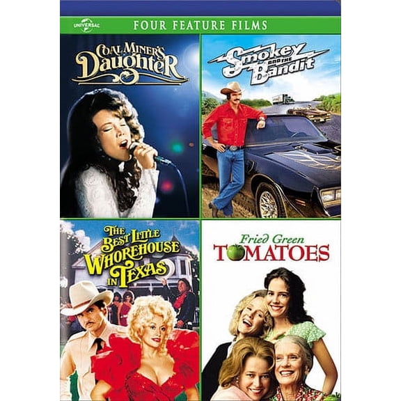 Coal Miner's Daughter / Smokey and the Bandit / The Best Little Whorehouse in Texas / Fried Green Tomatoes (DVD)