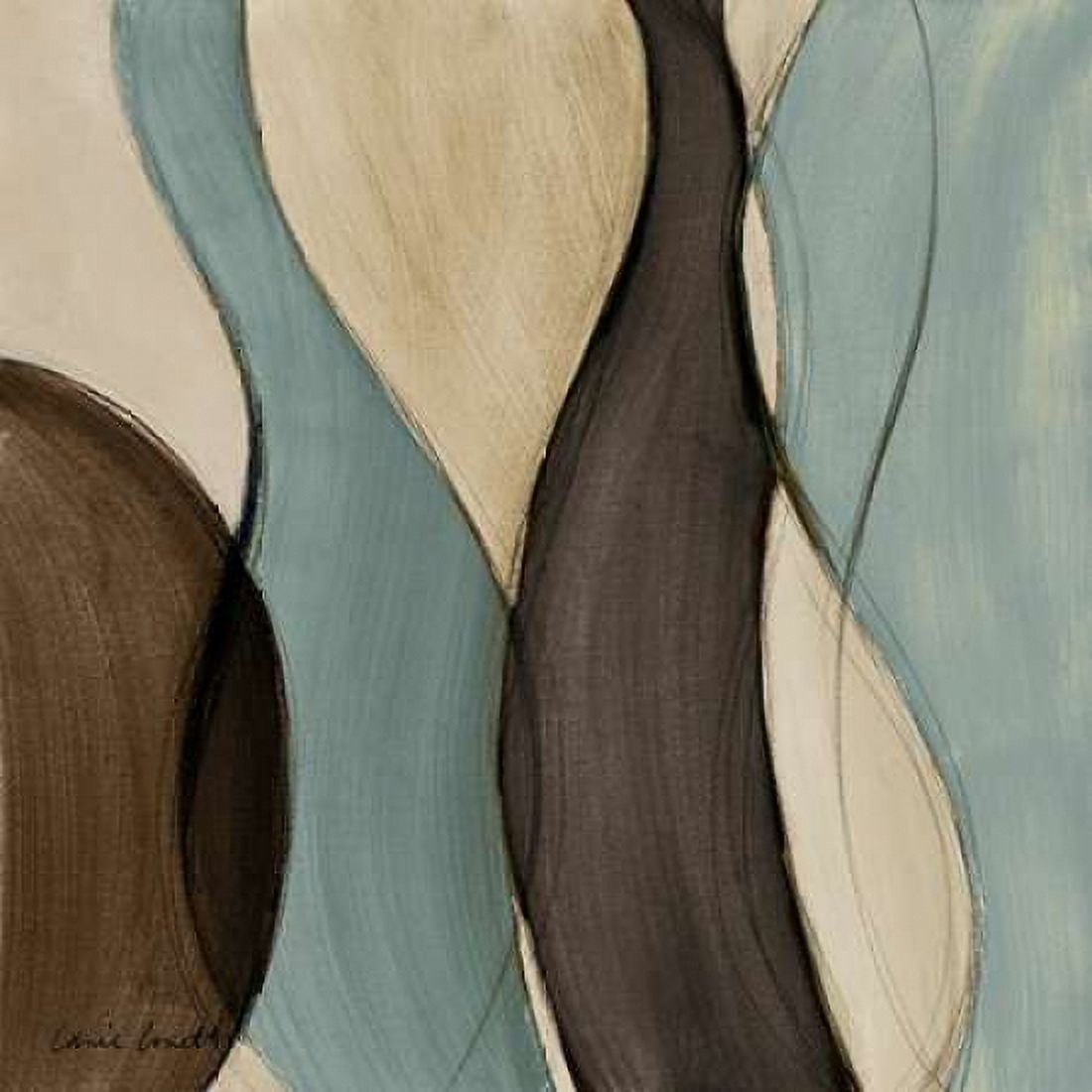 Coalescence in Bleu I Canvas Art - Lanie Loreth (24 x 24)