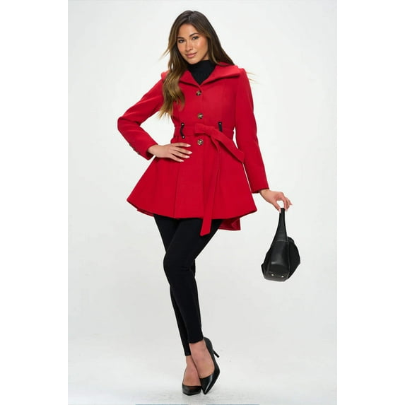 Coalition LA A-Line Vegan Wool Coat