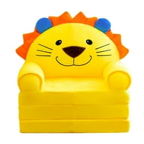 Coappsuiop Chair Cushions Plush Foldable Kids Sofa Backrest Armchair 2 In 1 Foldable Children Sofa Cute Cartoon Lazy Sofa Children Flip Open Sofa Bed For Living Room Bedroom Without Liner Filler
