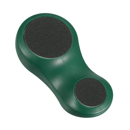 Coarse And Fine Dual Sided Foot File Removes Dead Skin Pedicure 1 Pcs Dark Green Plastic Frosted Paper