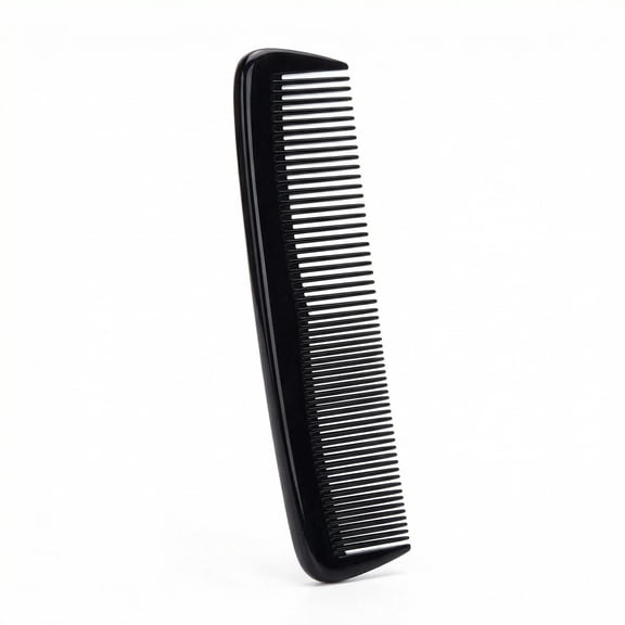 Coarse Double Row Teeth Comb, Suitable for Daily Beauty and All Hairstyles, Black Fine Wide Teeth Styling Comb, Suitable for Both Men and Women, Wet and Dry Dual-Use