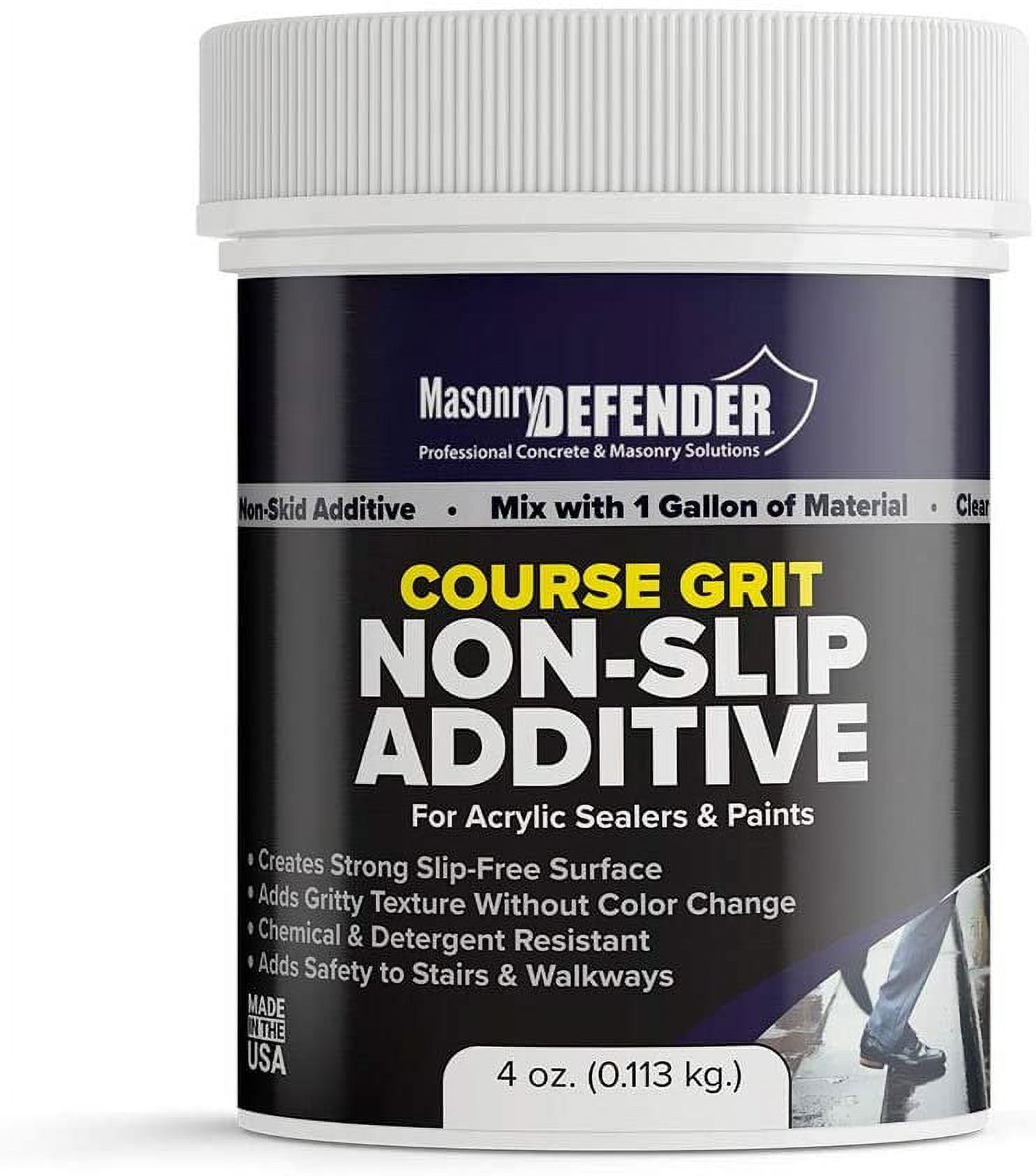 Coarse Grit, Clear Anti Slip Paint Additive Floor Grip for Acrylic