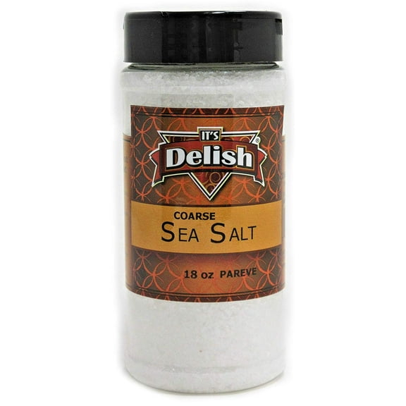 Coarse Sea Salt Bulk Food Grade by Its Delish, 18 Oz Medium Jar
