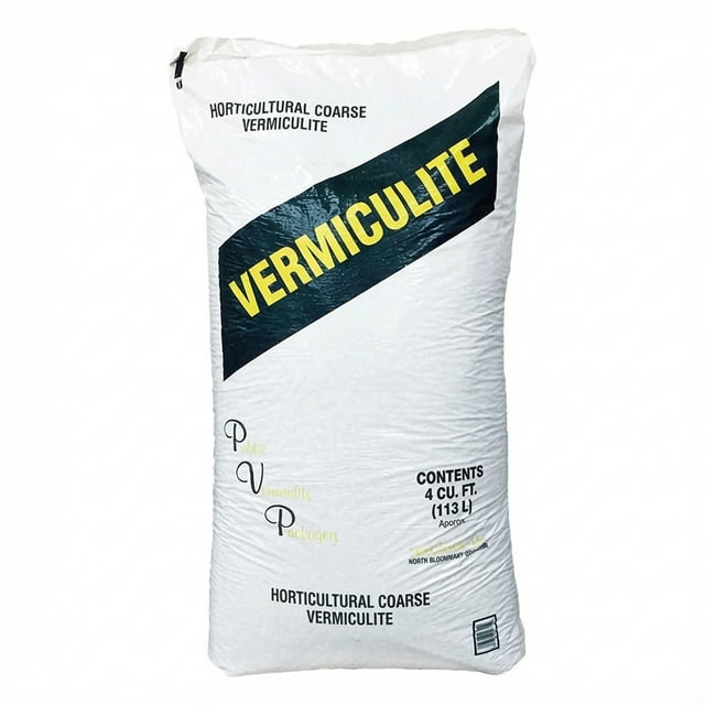 Coarse Vermiculite 4 Cubic Foot Bag - Natural Soil Additive for Garden ...