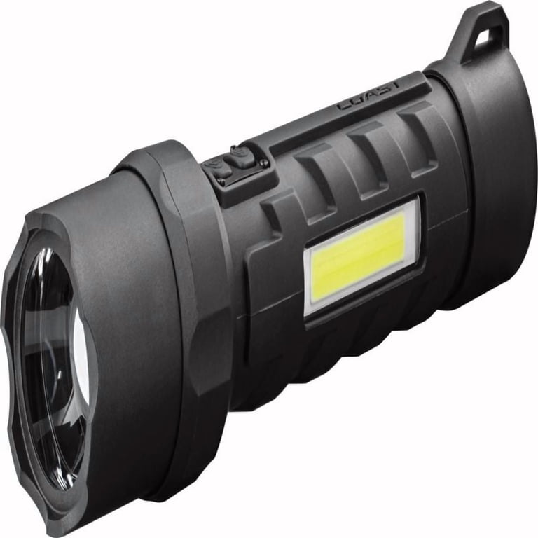 coast polysteel rechargeable waterproof led flashlight 500R 740 Lumen Plus with Spot and Flood Beams, Battery Included, Black, Handheld (Standard) Flashlights An essential at the campsite or in the backcountry COAST PolySteel 600R Rechargeable LED
