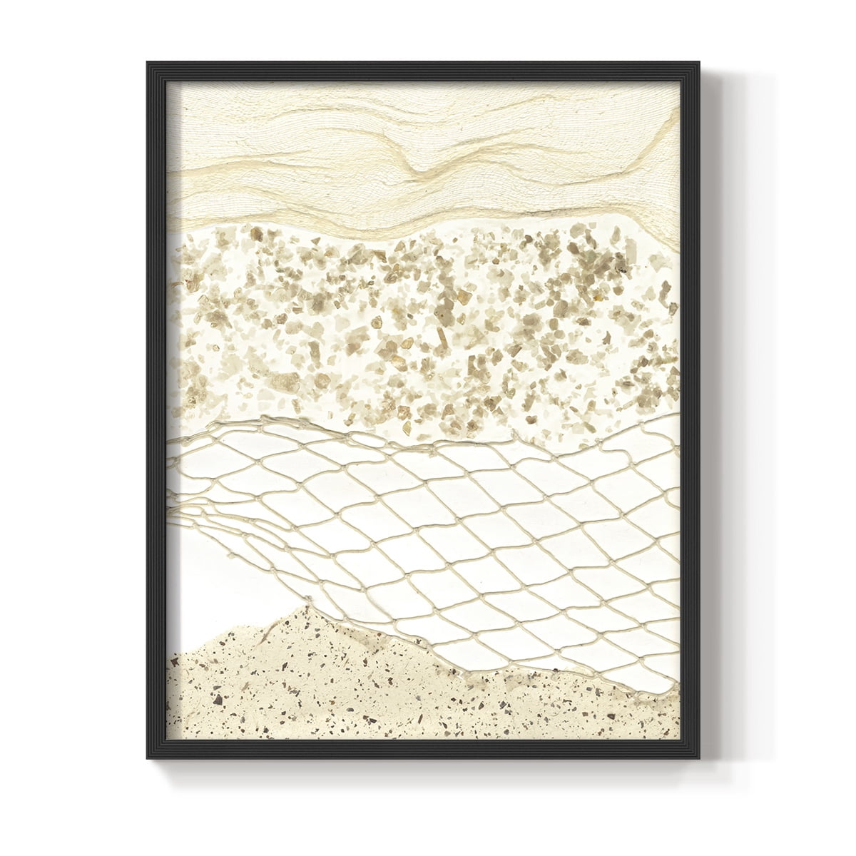 Coast Away I Framed Print in Black Solid Wood Framed Print No Nail Hanging