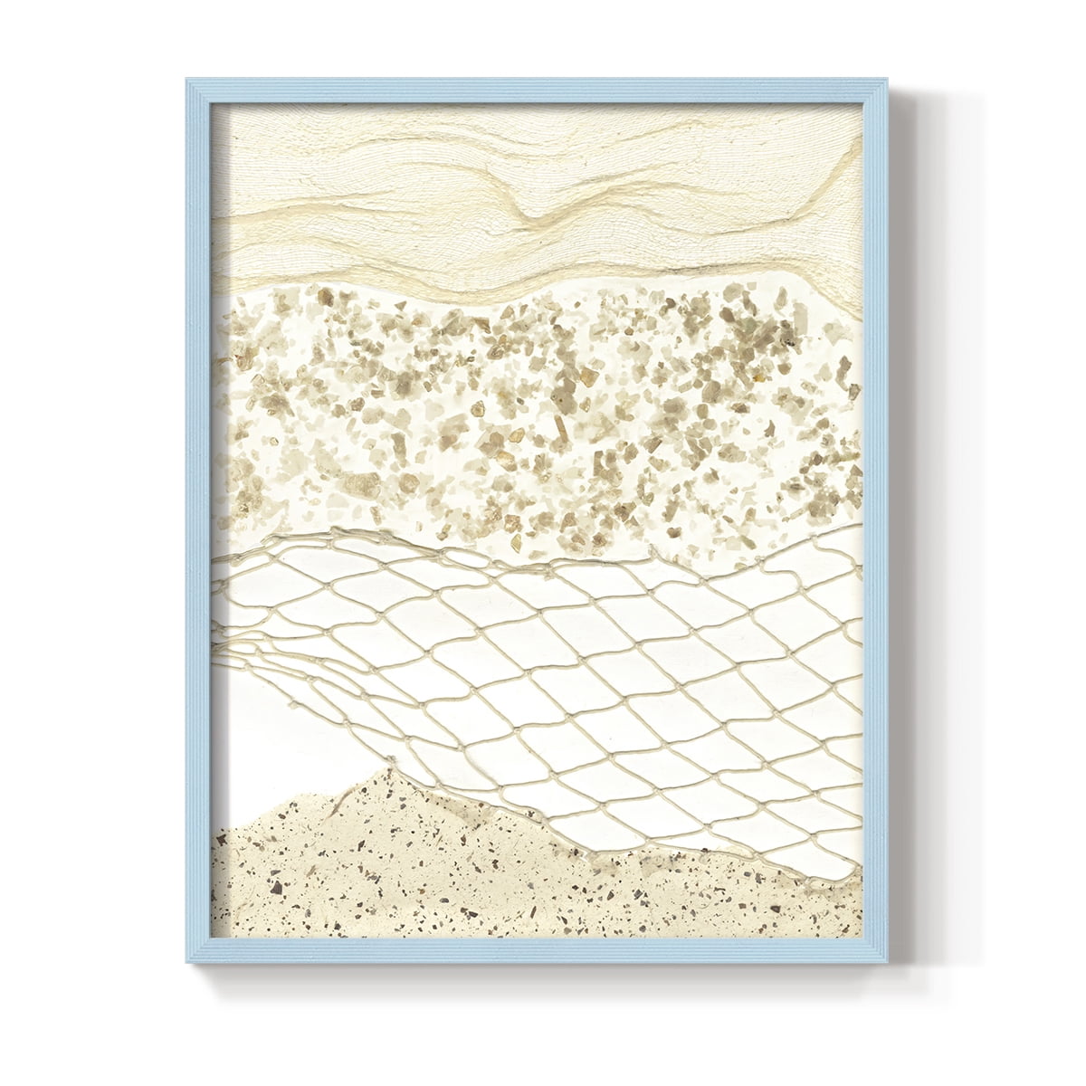 Coast Away I Framed Print in Blue Solid Wood Framed Print No Nail Hanging