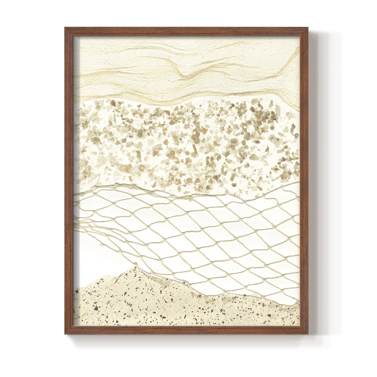 Coast Away I Framed Print in Brown Solid Wood Framed Print No Nail Hanging