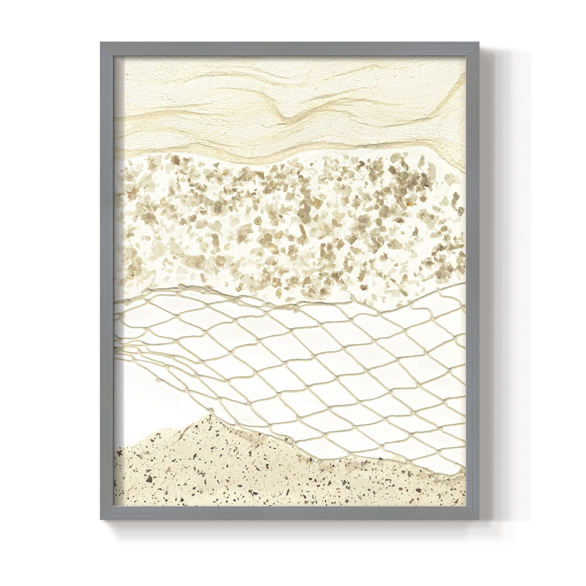 Coast Away I Framed Print in Gray Solid Wood Framed Print No Nail Hanging