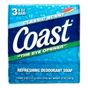 Coast Bath Bar, Classic Scent, 4 Oz, 3 Ct