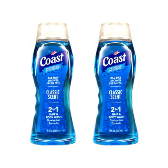 Coast Body Wash 18 oz - CLASSIC (Pack of 2)