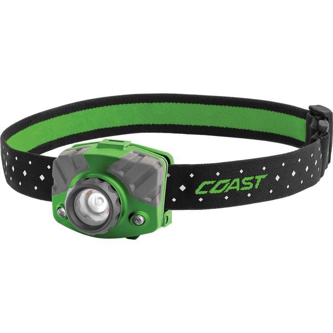 Coast CST-20619 Rechargeable Pure Beam Focusing Headlamp, Green