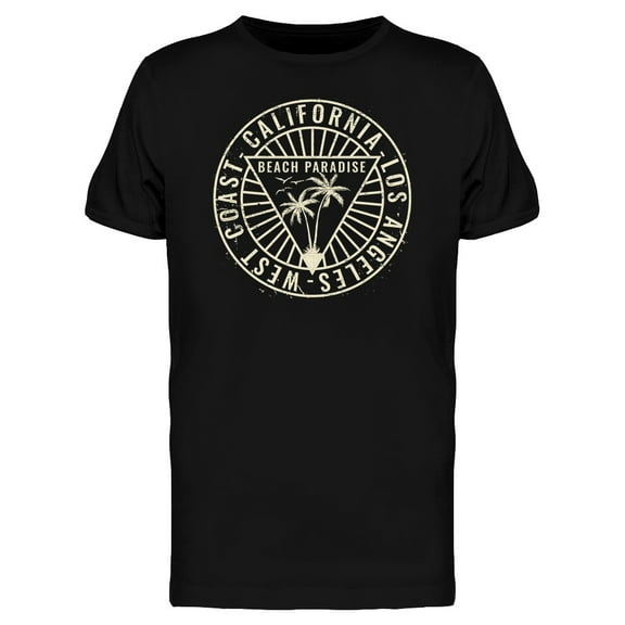 Coast California Beach Paradise T-Shirt Men -Image by Shutterstock, Male Small