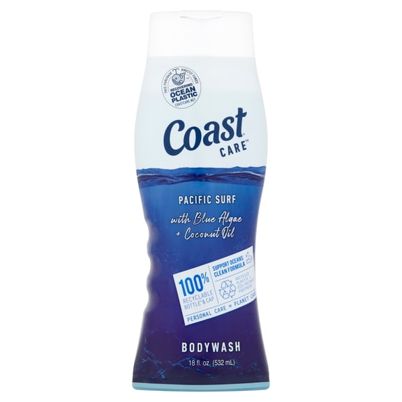 Coast Care Pacific Surf Bodywash with Blue Algae + Coconut Oil, 18 fl oz