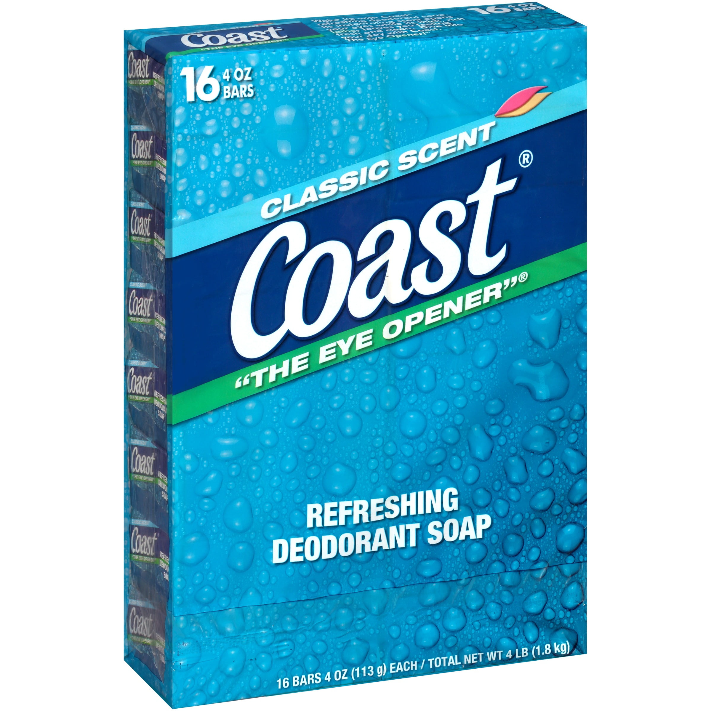Coast® Classic Deodorizing Soap Bars, Body Odor Control, Original Scent