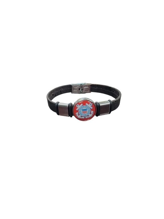 Coast Guard Cork Bracelet, A Nautical Fashion Statement, Unique Design, High Quality Material, Handmade Craftsmanship, Perfect Gift for Patriots