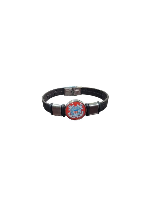 Coast Guard Cork Bracelet, A Nautical Fashion Statement, Unique Design, High Quality Material, Handmade Craftsmanship, Perfect Gift for Patriots