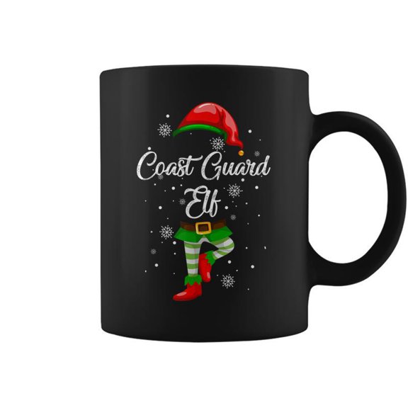 Coast Guard Elf Costume Funny Christmas Gift Team Group Coffee Mugs