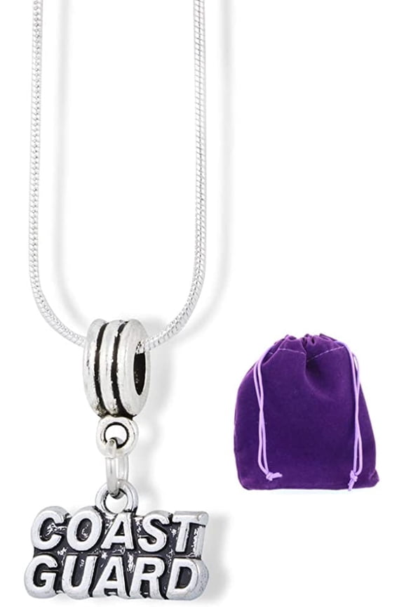 Coast Guard Necklace | A Great Coast Guard Pendant for Mom Dad Brother Sister Grandma or Grandpa