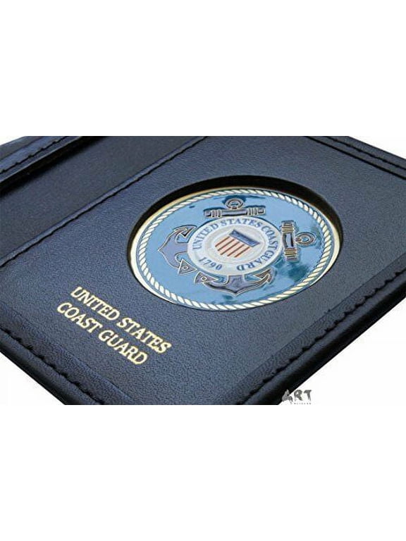 Coast Guard Wallets, Officially Licensed United States Military, Genuine Leather