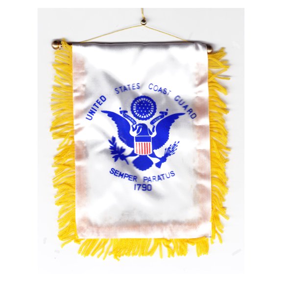 Coast Guard Window Hanging Flag