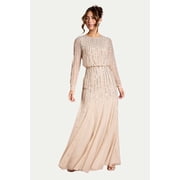 Coast Long Sleeve Maxi Dress - Cream, 6