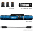 thumbnail image 2 of COAST A9R Stainless Steel Rechargeable Penlight, USB Charging, LED, 1-499 Lumens, ETL10 2 of 5