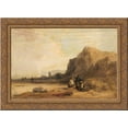 thumbnail image 1 of Coast Scene 24x18 Gold Ornate Wood Framed Canvas Art by William Collins, 1 of 2