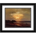 thumbnail image 1 of Coast Scene 2x Matted 34x28 Large Black Ornate Framed Art Print by Inness, George, 1 of 2