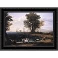 thumbnail image 1 of Coast Scene with the Rape of Europa 24x20 Black Ornate Wood Framed Canvas Art by Lorrain, Claude, 1 of 2