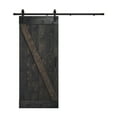 thumbnail image 1 of Coast Sequoia 36 in x 84 in Z Style Finished Knotty Pine Wood Sliding Barn Door Without Hardware Kit (Ebony), 1 of 8