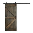 thumbnail image 1 of Coast Sequoia 38 in x 84 in K Style Finished DIY Knotty Wood Sliding Barn Door With Hardware Kit (Aged Barrel), 1 of 5